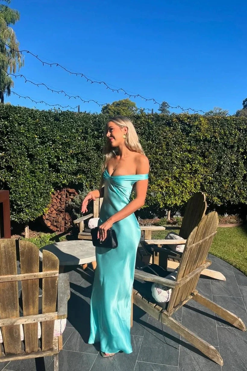 Lumidress Elegant Off-the-Shoulder Yellow Mermaid Long Party Dress