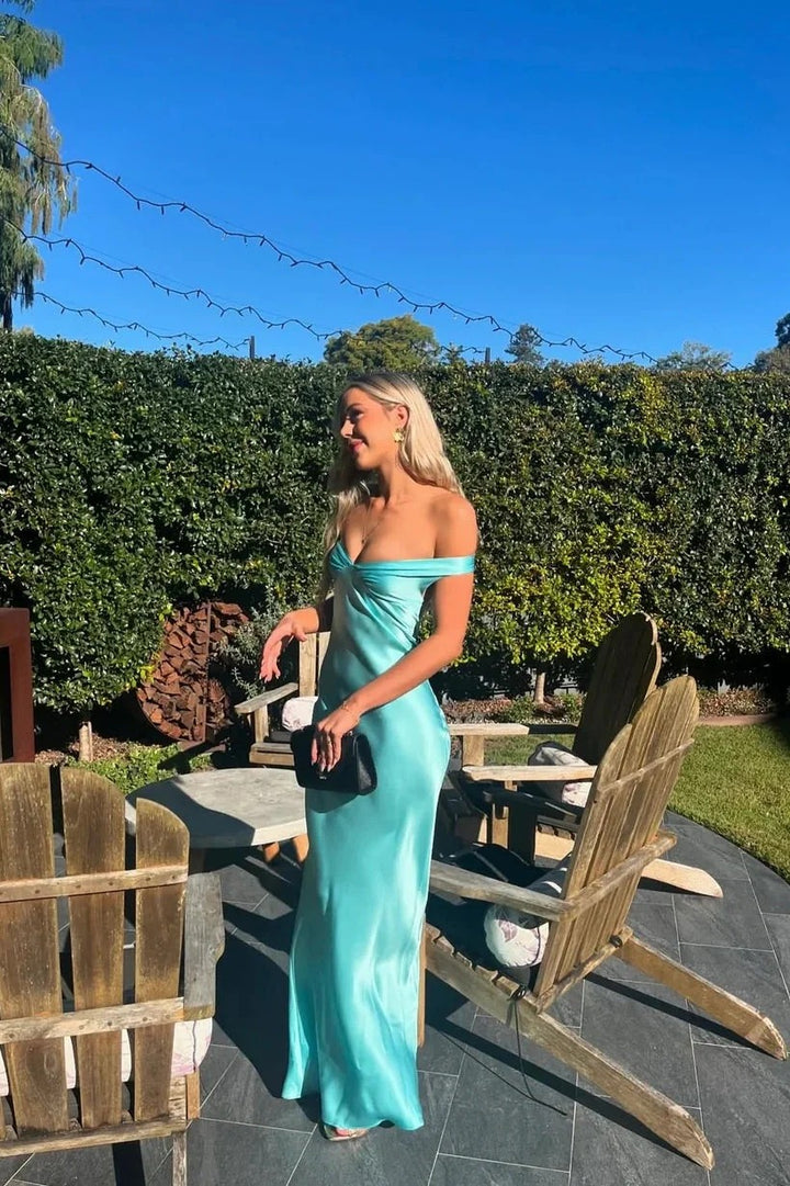 Lumidress Elegant Off-the-Shoulder Yellow Mermaid Long Party Dress