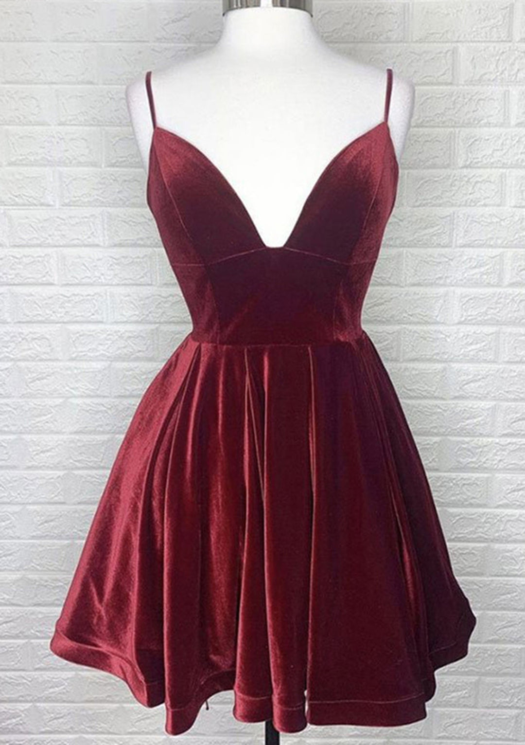 Lumidress Glamorous Velvet A-Line Short Homecoming Dress