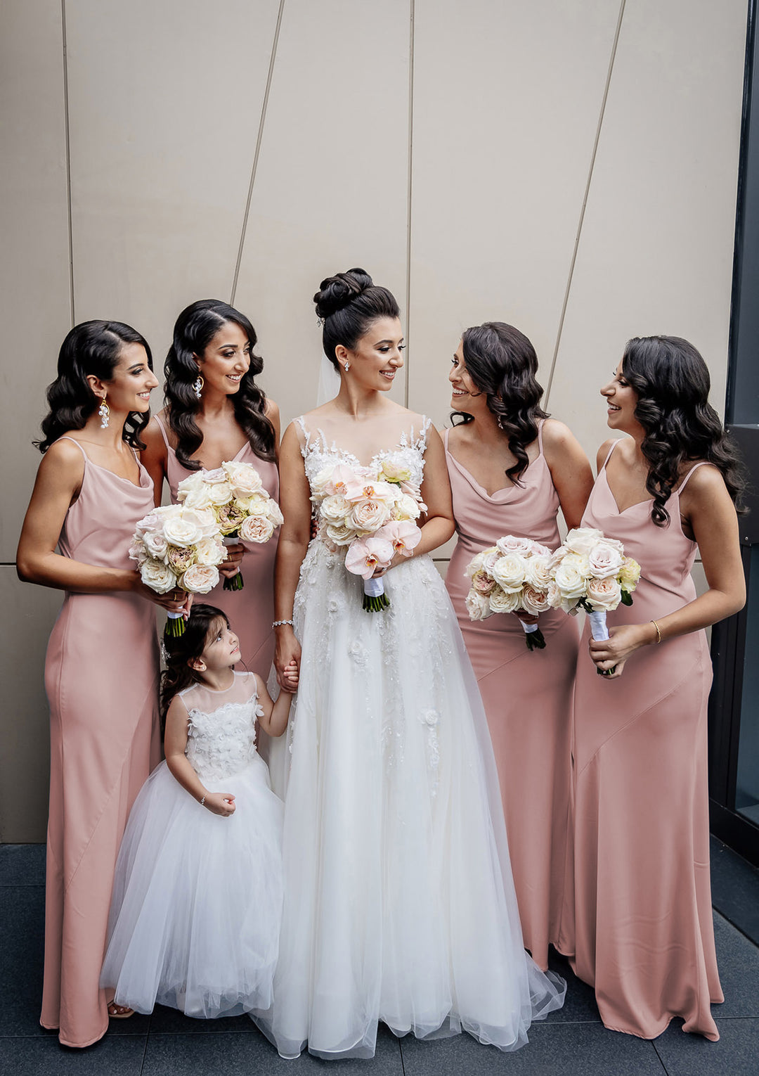 Lumidress Pink Spaghetti Straps Sheath / Column Bridesmaid Dress with Pleated