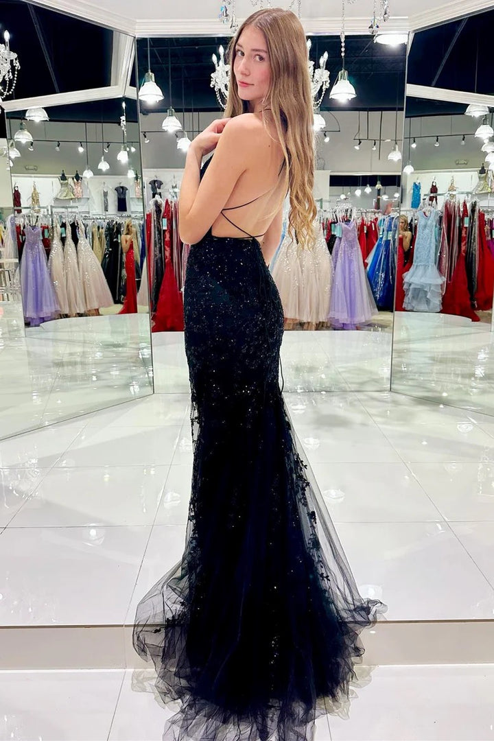 Lumidress Glamorous Red Tulle Mermaid Dress with Appliques and Corset Back