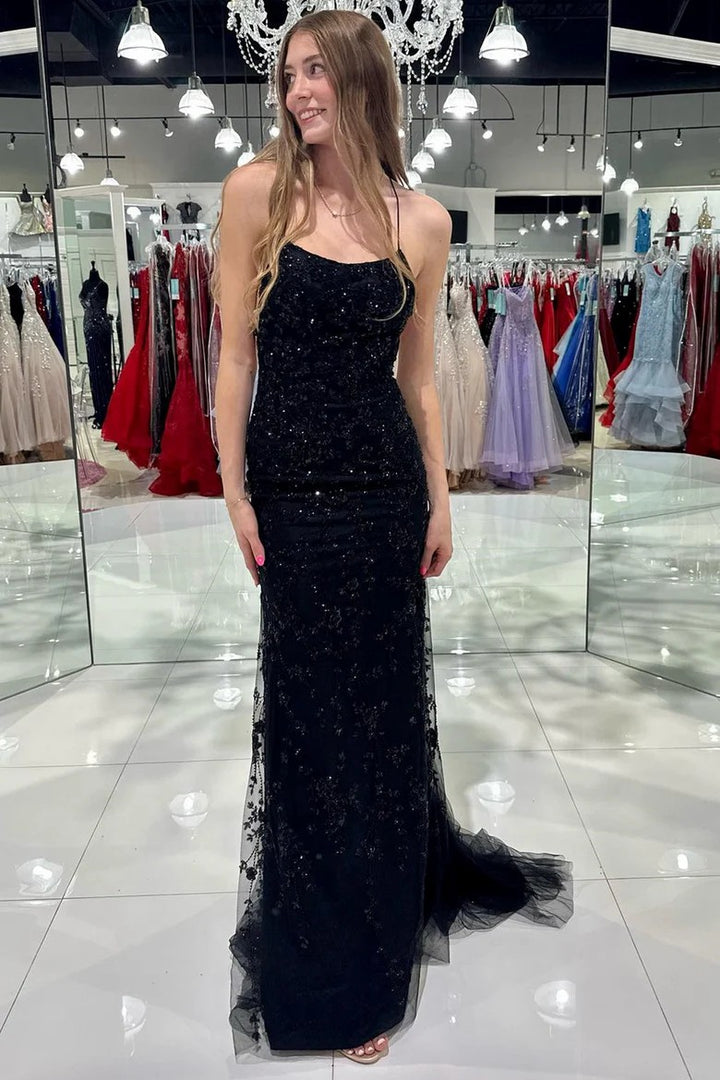 Lumidress Glamorous Red Tulle Mermaid Dress with Appliques and Corset Back