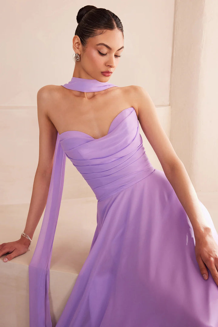 Lumidress Ethereal Chiffon A-Line Floor-Length Bridesmaids Dresses