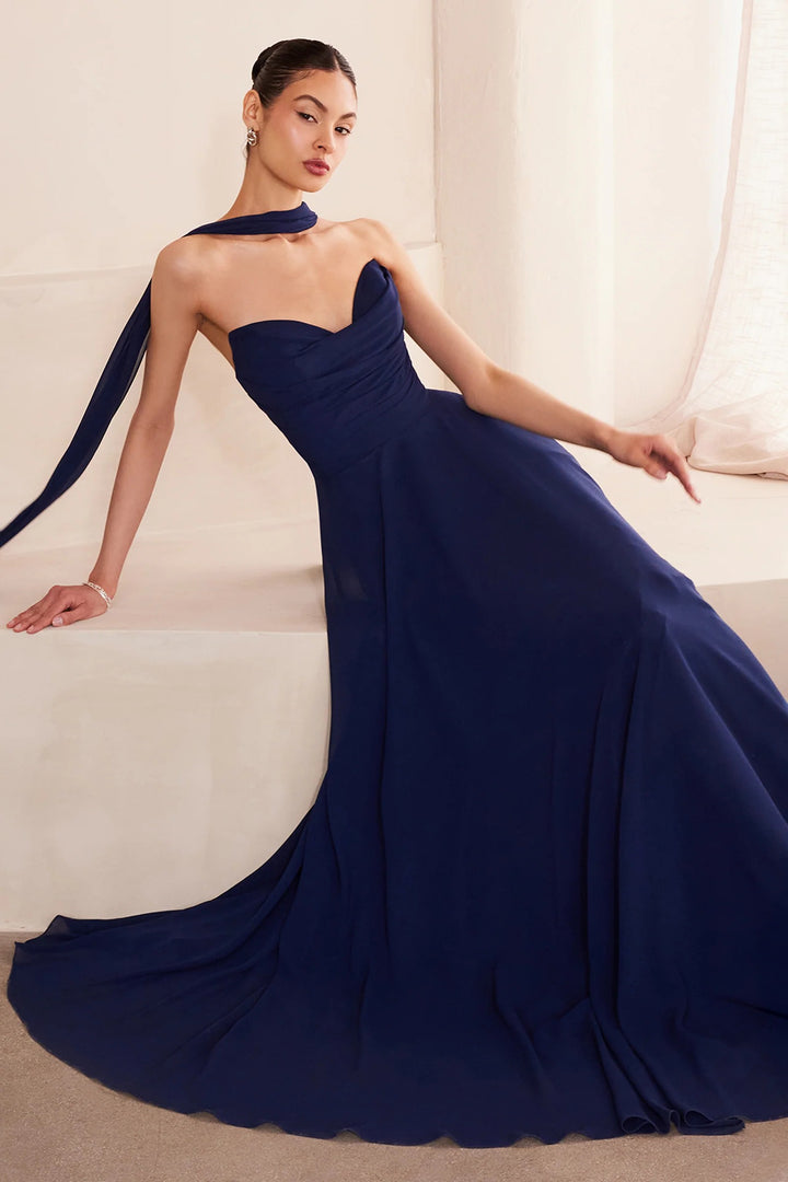 Lumidress Ethereal Chiffon A-Line Floor-Length Bridesmaids Dresses