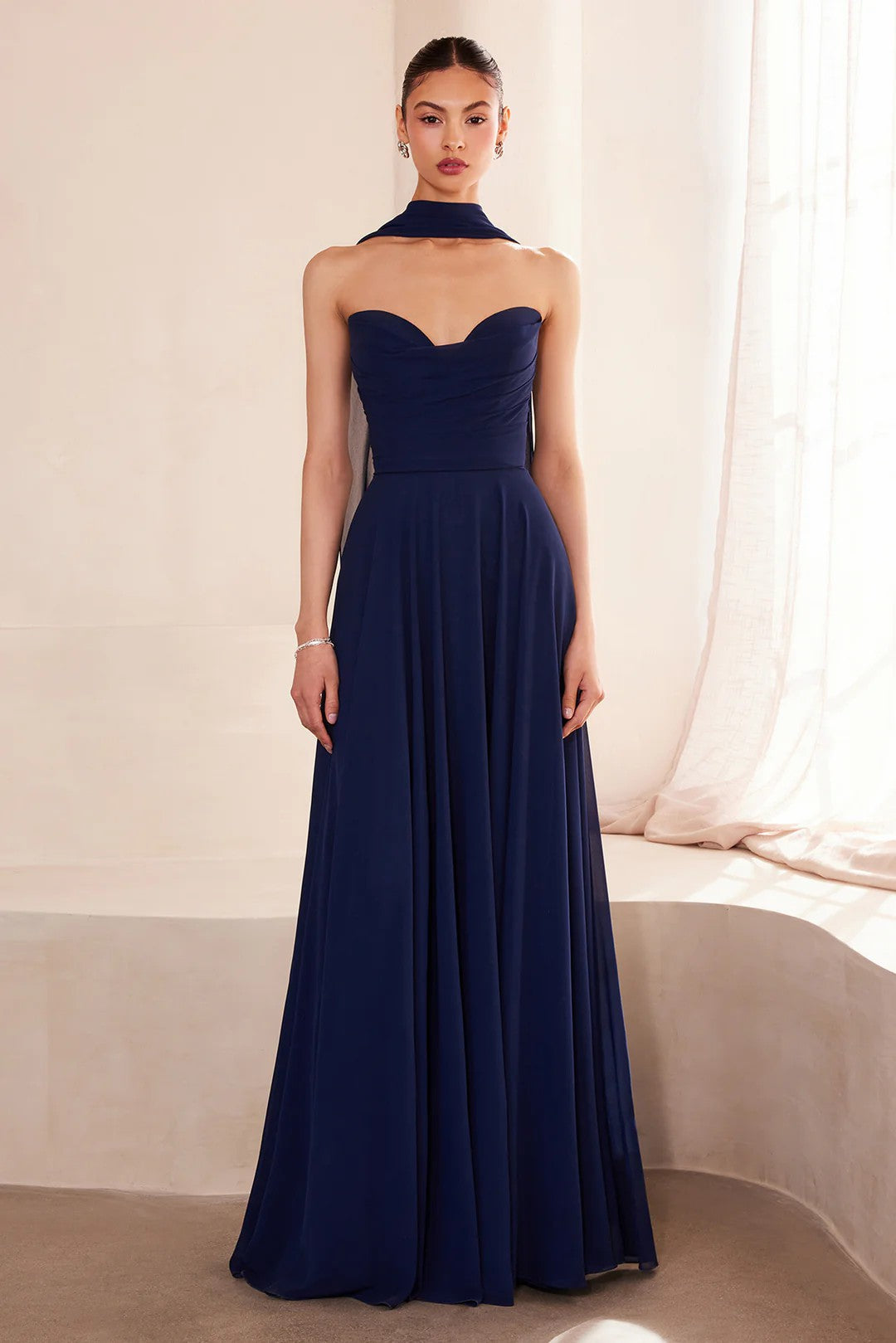Lumidress Ethereal Chiffon A-Line Floor-Length Bridesmaids Dresses