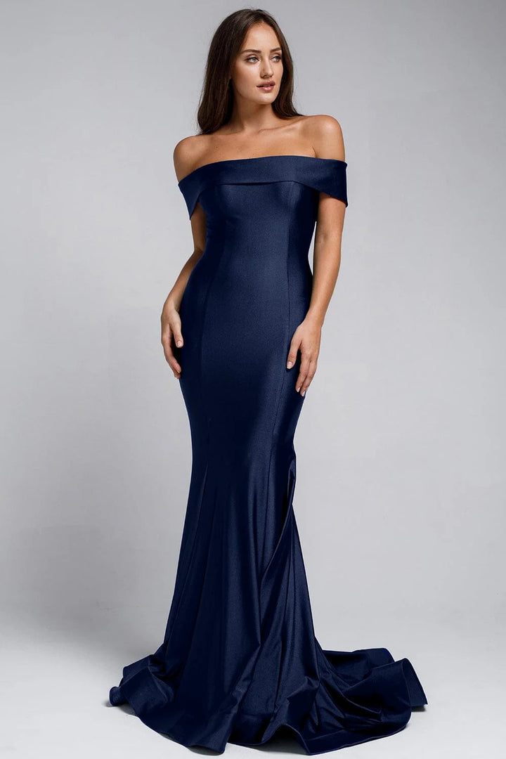 Lumidress Classic White Off-Shoulder Mermaid Gown