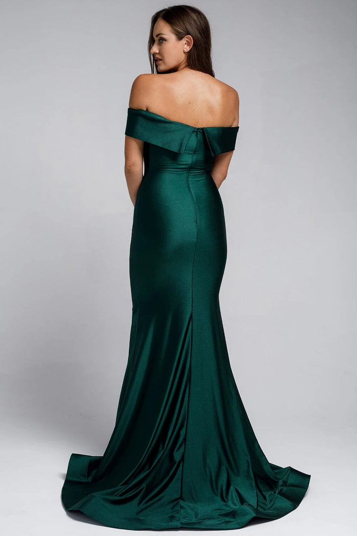 Lumidress Classic White Off-Shoulder Mermaid Gown